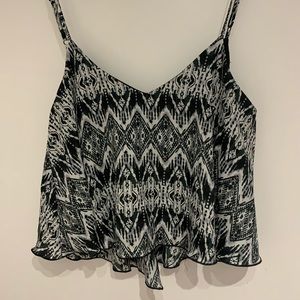 Crop tank top blouse